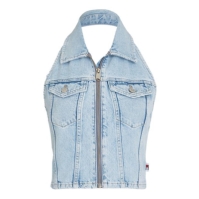 Blugi Tommy Halterneck Top denim deschis