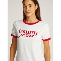 Blugi Tricou urban Ringer Tommy TJW RLX SCRIPT alb