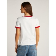 Blugi Tricou urban Ringer Tommy TJW RLX SCRIPT alb