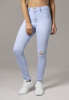 Blugi urban cu talie inalta Skinny pentru Femei bleu Urban Classics