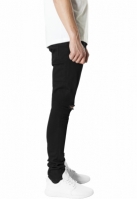 Blugi urban Slim Fit cu taieturi la genunchi negru Urban Classics