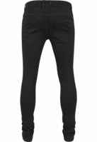 Blugi urban Slim Fit cu taieturi la genunchi negru Urban Classics