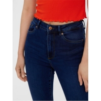 Blugi Vero Moda VM Wov femei inchis albastru denim