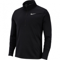 Bluza alergare maneca lunga Nike fermoar Core pentru Barbati negru