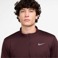 Bluza alergare maneca lunga Nike fermoar Core pentru Barbati visiniu