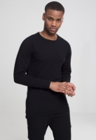 Bluza barbati cu manca lunga fitted negru Urban Classics