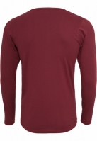 Bluza barbati cu manca lunga fitted rosu burgundy Urban Classics