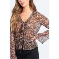 Bluza Be You Boho pentru femei leopard multicolor