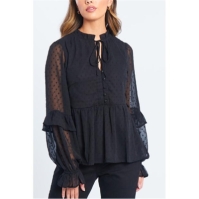 Bluza Be You Dobby pentru femei negru