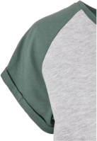 Bluza contrast pentru Femei gri deschis Urban Classics verde