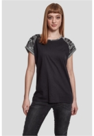 Bluza contrast pentru Femei negru camuflaj Urban Classics