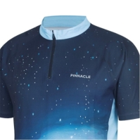 Bluza cu fermoar Pinnacle Cycl albastru multicolor