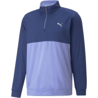 Bluza cu fermoar scurt Puma Gmr Cb pentru barbati albastru mov