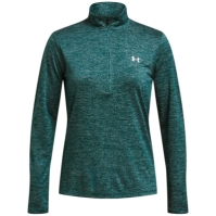 Bluza cu fermoar Under ARMOUR Tech pentru femei bleu