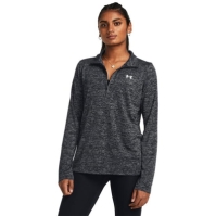 Bluza cu fermoar Under ARMOUR Tech pentru femei negru alb