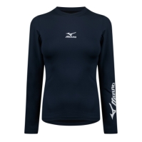 Bluza de corp Mizuno cu maneca lunga femei bleumarin