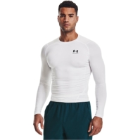 Under ARMOUR HeatGear® cu Maneca Lunga pentru Barbati alb