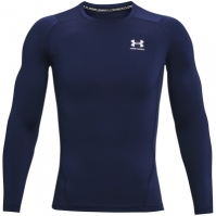 Under ARMOUR HeatGear® cu Maneca Lunga pentru Barbati bleumarin alb