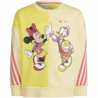 Bluza de trening Adidas '
 x Disney Daisy Duck Crew galben HK6638 pentru Copii