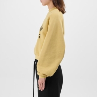 Bluza de trening FEAR OF GOD ESSENTIALS Cropped maro