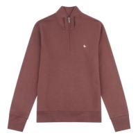 Bluza de trening Jack Wills Barchester Quarter cu fermoar deep maro