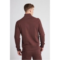 Bluza de trening Jack Wills Barchester Quarter cu fermoar deep maro