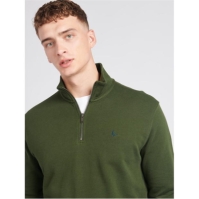 Bluza de trening Jack Wills Barchester Quarter cu fermoar kombu verde