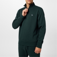 Bluza de trening Jack Wills Barchester Quarter cu fermoar verde