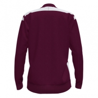 Bluza de trening Joma Championship Vi cu fermoar visiniu alb rosu burgundy