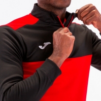 Bluza de trening Joma 1/2 Zipper Winner rosu-negru