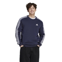 Bluza de trening Pulovere adidas Crew 3-Stripes pentru Barbati bleumarin alb