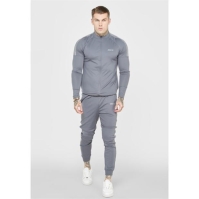 Bluza de trening SikSilk cu fermoar pentru Barbati gri