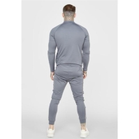 Bluza de trening SikSilk cu fermoar pentru Barbati gri