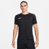 Bluza fotbal Nike Strike Dri-FIT maneca scurta Global pentru Barbati negru alb