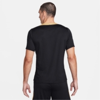 Bluza fotbal Nike Strike Dri-FIT maneca scurta Global pentru Barbati negru auriu