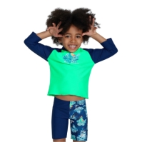 Bluza inot Speedo copii verde albastru