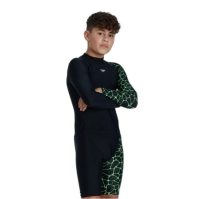 Bluza inot Speedo LS copii negru albastru