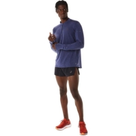 Bluza maneca lunga Asics fermoar albastru