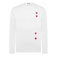 Bluza maneca lunga COMME DES GARCONS PLAY Comme -Shirt pentru barbati alb