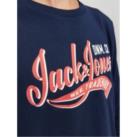 Bluza maneca lunga cu logo Jack and Jones pentru baietei bleumarin blazer