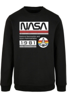 Bluza maneca lunga NASA - 1981 negru Merchcode