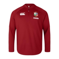 Bluza sport Canterbury British and Irish Lions 2024 Everest First pentru adulti rosu dahlia