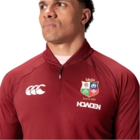 Bluza sport Canterbury British and Irish Lions 2024 Everest First pentru adulti rosu dahlia