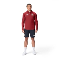 Bluza sport Canterbury British and Irish Lions 2024 Everest First pentru adulti rosu dahlia