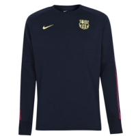 Bluza trening fleece Nike FC Barcelona pentru Barbati inchis albastru s