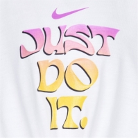 Bluza tricot Nike JDI pentru fete pentru Bebelusi alb