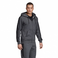 Bluze Adidas Essentials 3 Stripes Fullzip gri DX2528 pentru Barbati