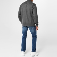 Bluze cu fermoar Slazenger Quarter Top pentru Barbati gri carbune