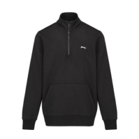 Bluze cu fermoar Slazenger Quarter Top pentru Barbati negru