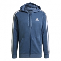 Bluze Hanorac adidas Essentials 3-Stripes Full-cu fermoar pentru Barbati